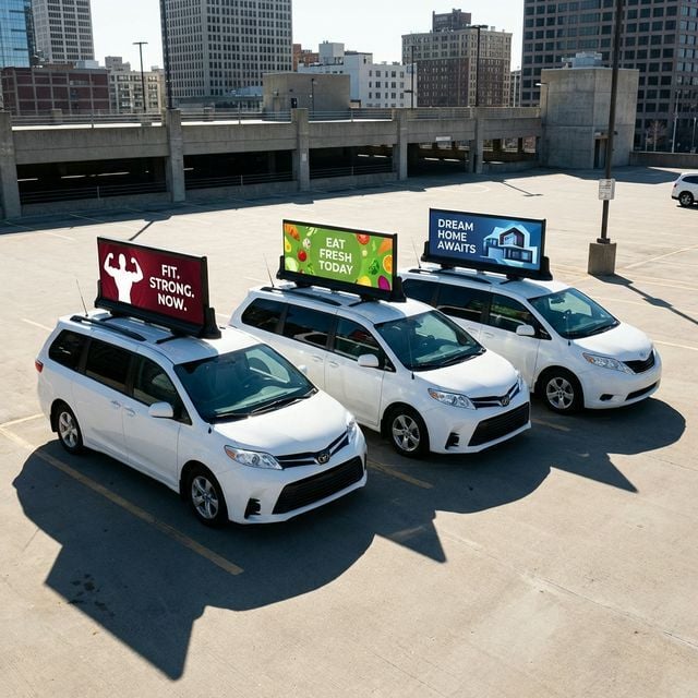 Car Rooftop LED Advertising Fleet