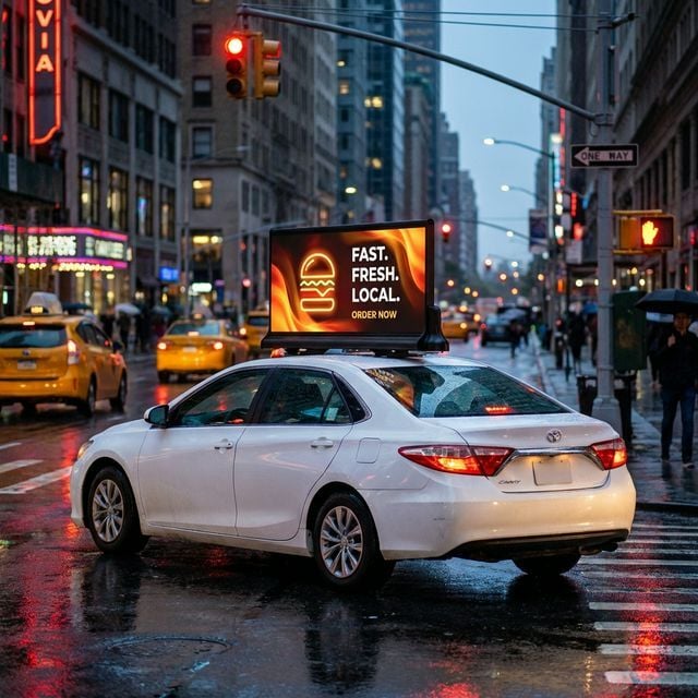 LED vs Static Taxi Topper