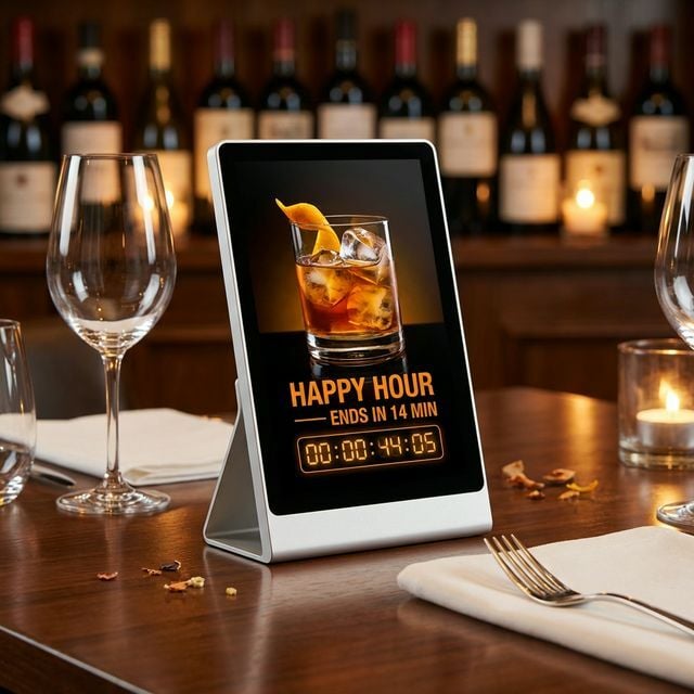 Hotel and Bar Table Tent Upsells