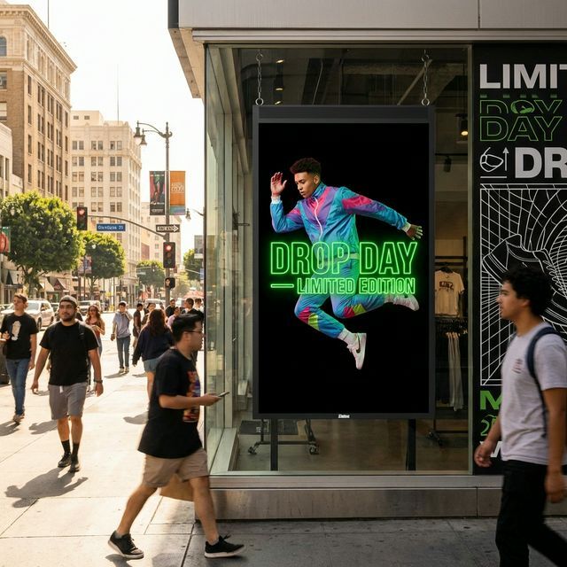 Retail Store Digital Window Display