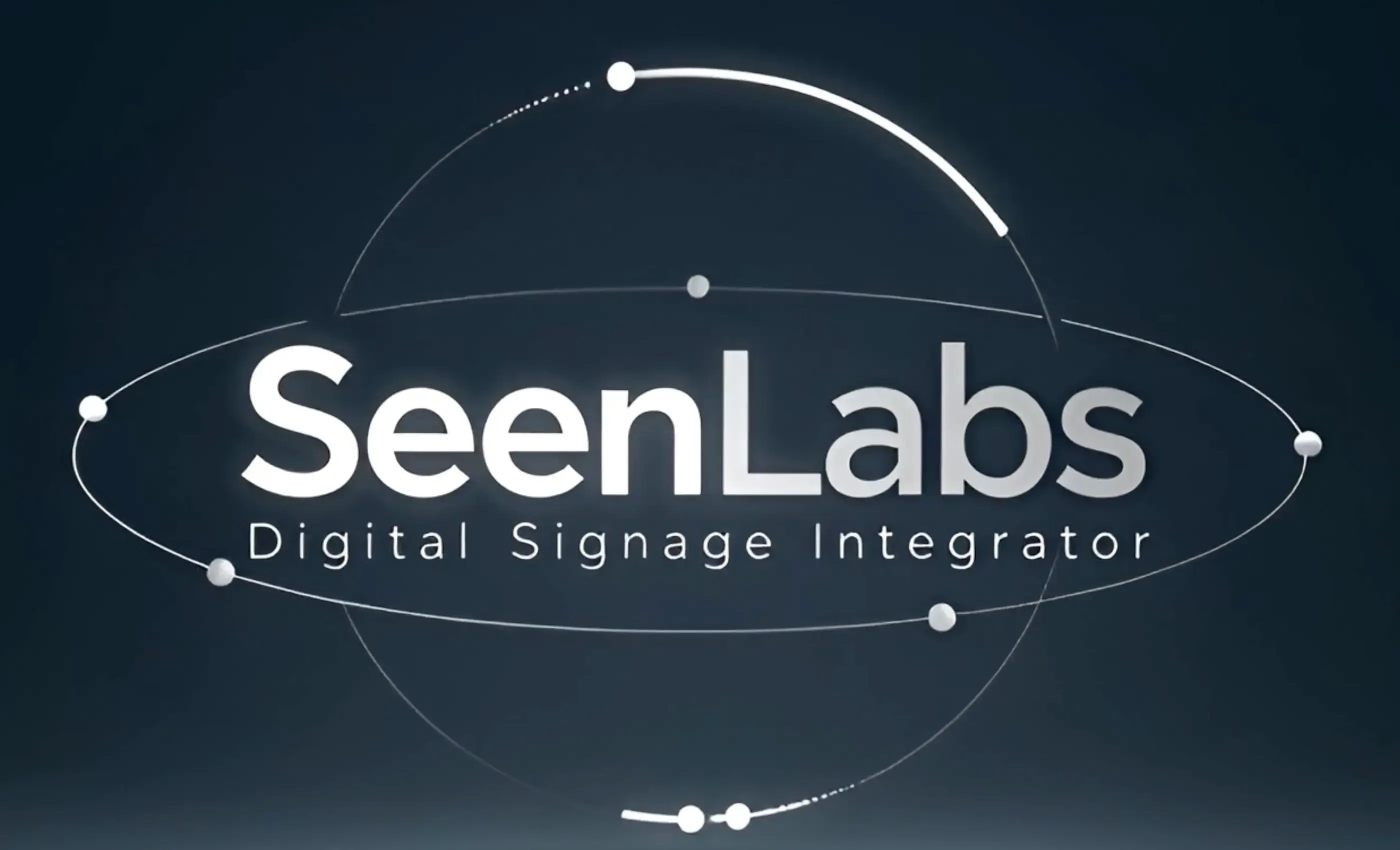 SeenLabs digital signage partners and platforms including Samsung, LG, and BrightSign