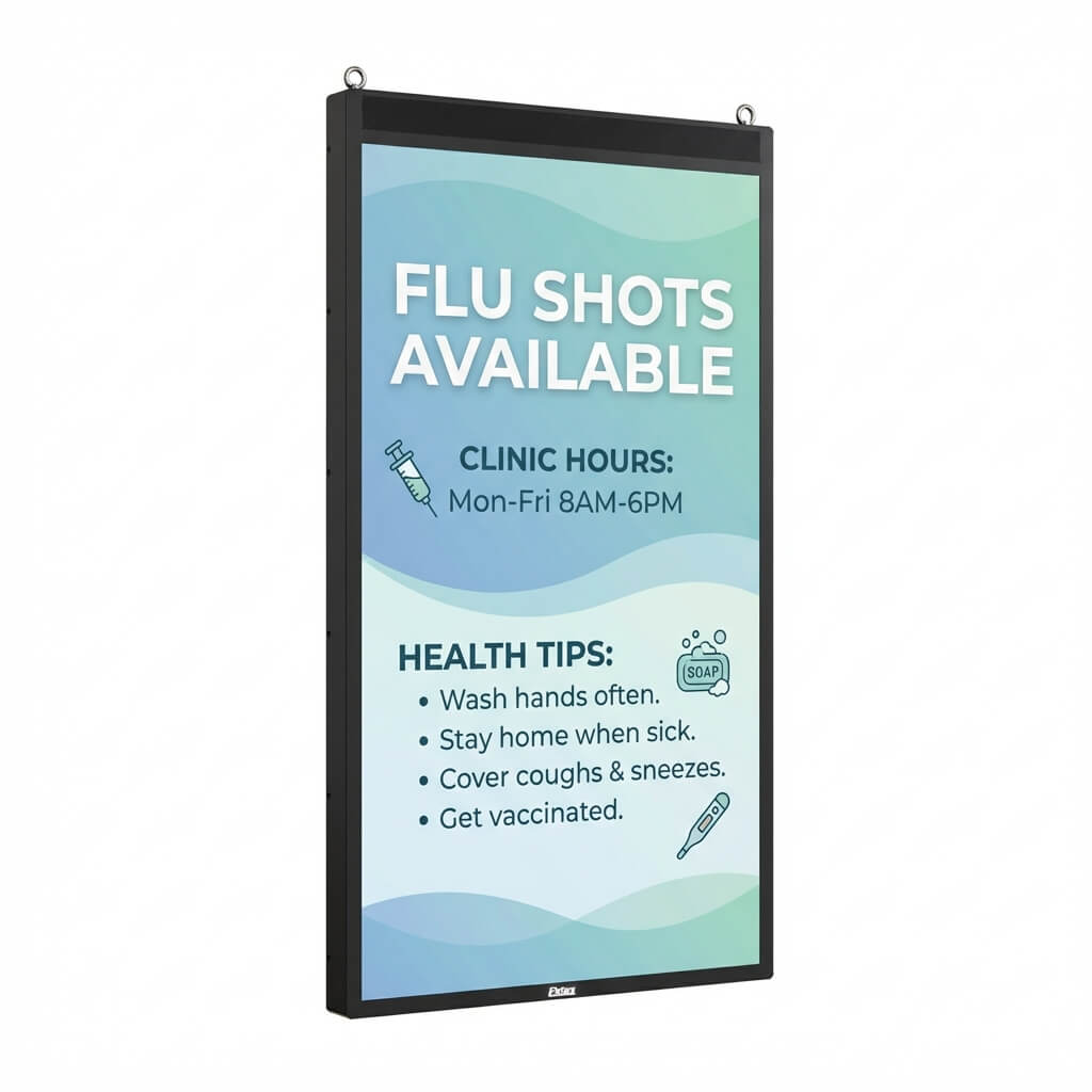 Healthcare window display